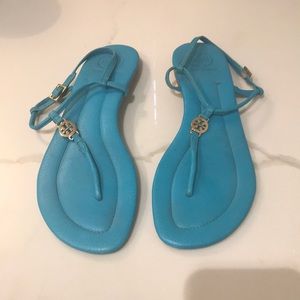 Blue Tory Burch Sandals